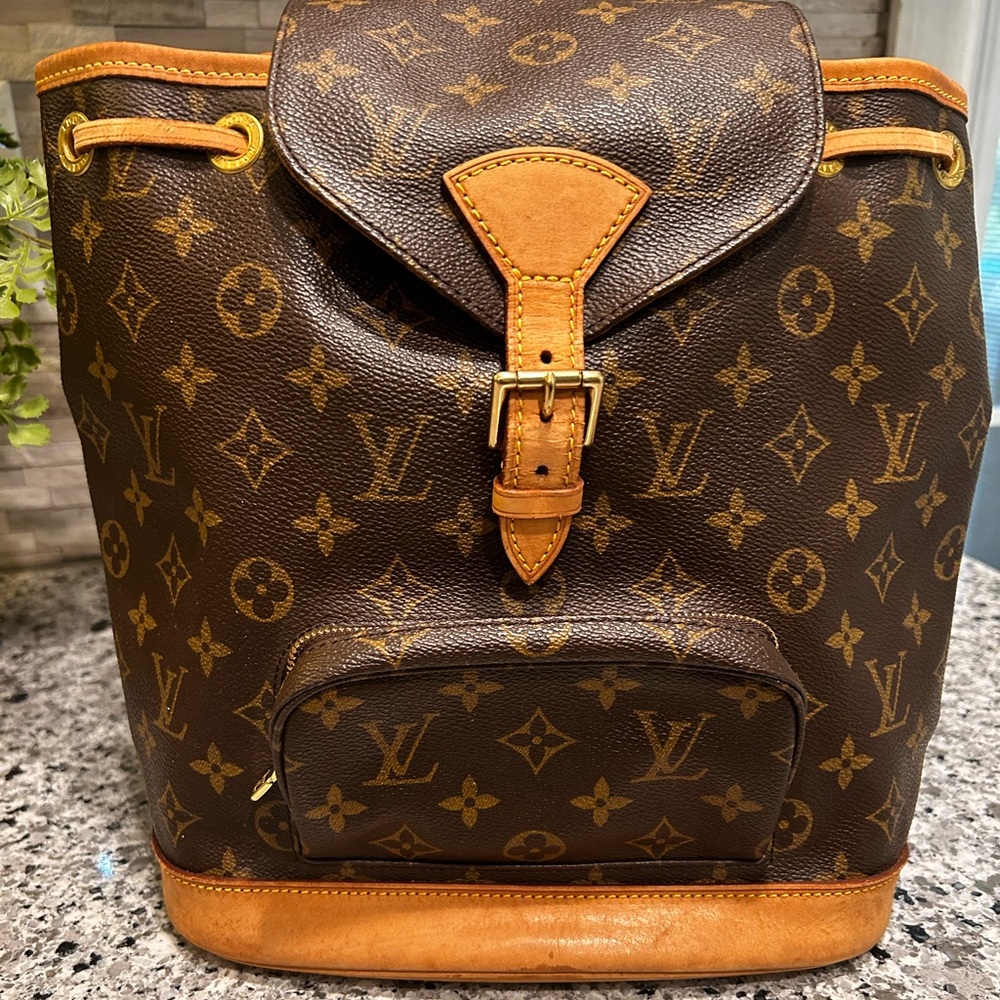 Louis Vuitton Brown Monogram Montsouris Backpack